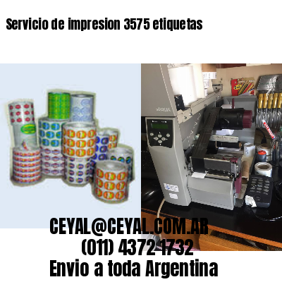 Servicio de impresion 3575 etiquetas