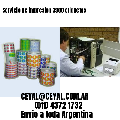 Servicio de impresion 3900 etiquetas