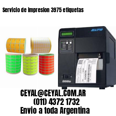 Servicio de impresion 3975 etiquetas