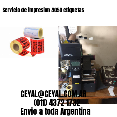 Servicio de impresion 4050 etiquetas