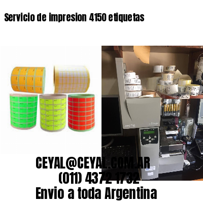 Servicio de impresion 4150 etiquetas