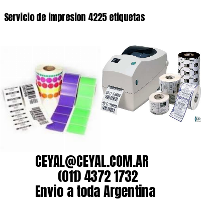 Servicio de impresion 4225 etiquetas