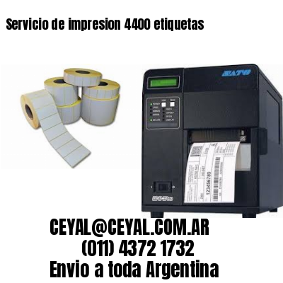 Servicio de impresion 4400 etiquetas