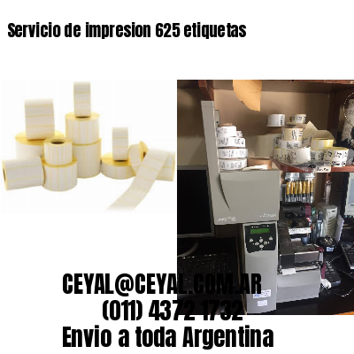 Servicio de impresion 625 etiquetas