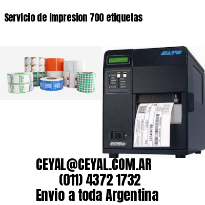 Servicio de impresion 700 etiquetas