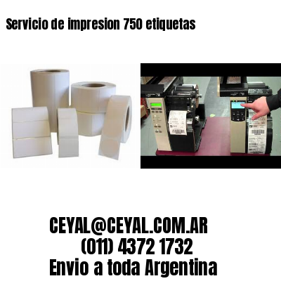 Servicio de impresion 750 etiquetas