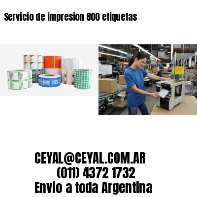 Servicio de impresion 800 etiquetas