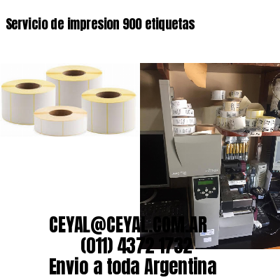 Servicio de impresion 900 etiquetas