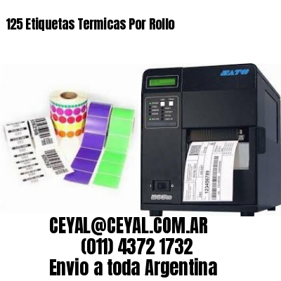 125 Etiquetas Termicas Por Rollo