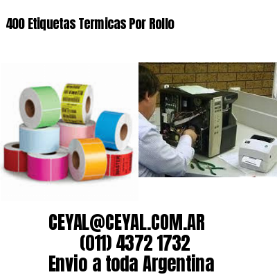 400 Etiquetas Termicas Por Rollo
