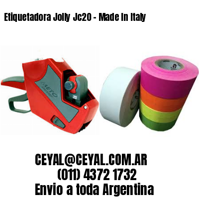 Etiquetadora Jolly Jc20 – Made In Italy