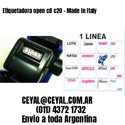 Etiquetadora open c8 c20 – Made In Italy