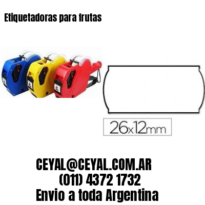 Etiquetadoras para frutas