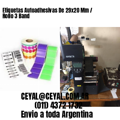 Etiquetas Autoadhesivas De 29×20 Mm / Rollo 3 Band