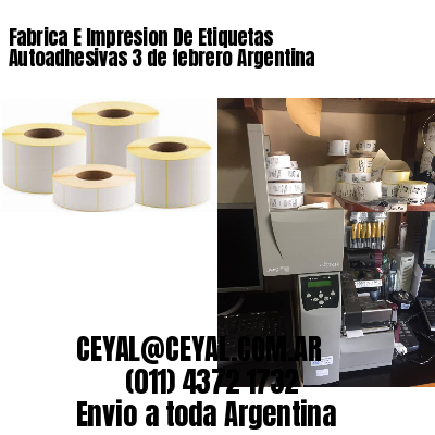 Fabrica E Impresion De Etiquetas Autoadhesivas 3 de febrero Argentina