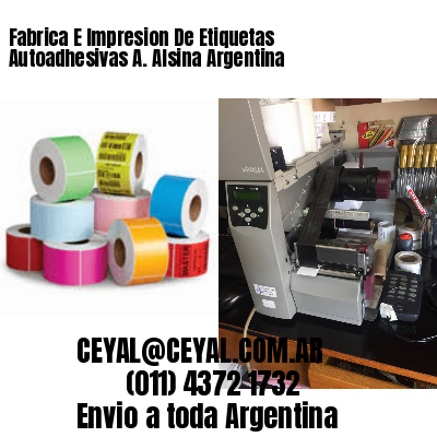 Fabrica E Impresion De Etiquetas Autoadhesivas A. Alsina Argentina
