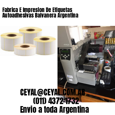 Fabrica E Impresion De Etiquetas Autoadhesivas Balvanera Argentina