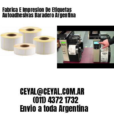 Fabrica E Impresion De Etiquetas Autoadhesivas Baradero Argentina