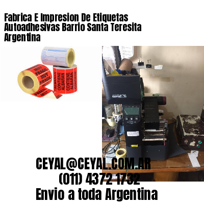 Fabrica E Impresion De Etiquetas Autoadhesivas Barrio Santa Teresita Argentina