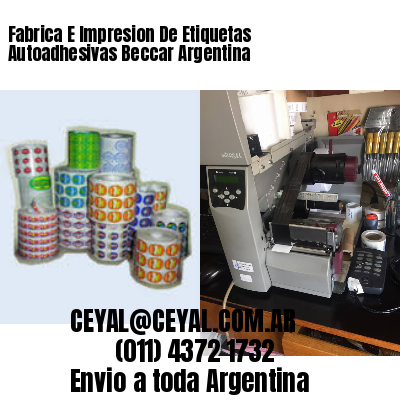 Fabrica E Impresion De Etiquetas Autoadhesivas Beccar Argentina