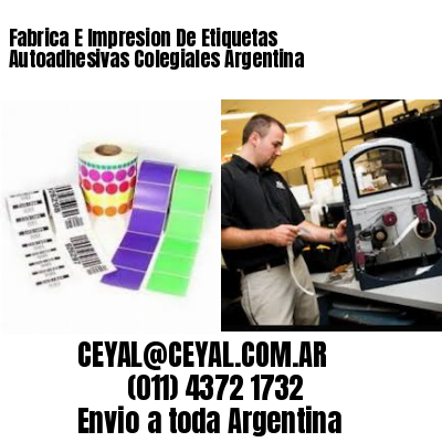 Fabrica E Impresion De Etiquetas Autoadhesivas Colegiales Argentina
