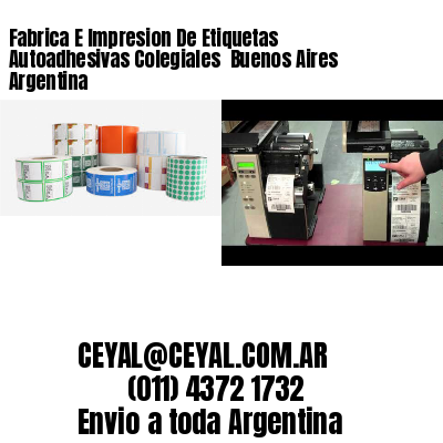 Fabrica E Impresion De Etiquetas Autoadhesivas Colegiales  Buenos Aires Argentina
