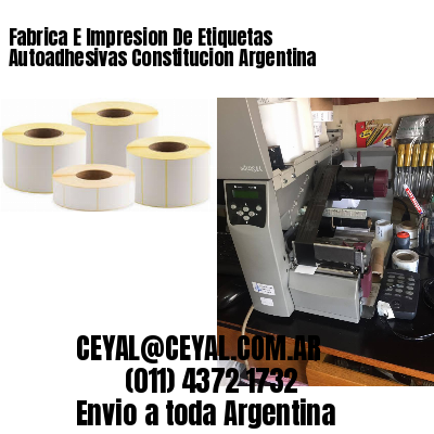 Fabrica E Impresion De Etiquetas Autoadhesivas Constitucion Argentina