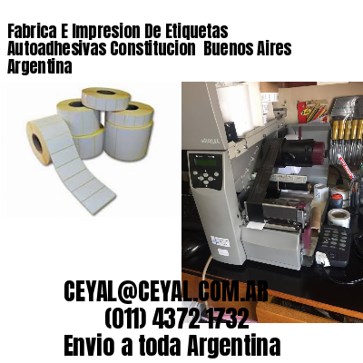 Fabrica E Impresion De Etiquetas Autoadhesivas Constitucion  Buenos Aires Argentina