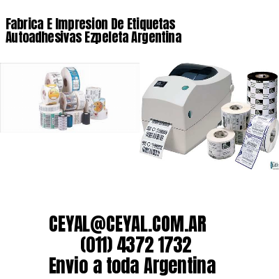 Fabrica E Impresion De Etiquetas Autoadhesivas Ezpeleta Argentina