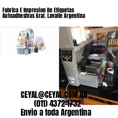 Fabrica E Impresion De Etiquetas Autoadhesivas Gral. Lavalle Argentina