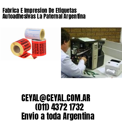 Fabrica E Impresion De Etiquetas Autoadhesivas La Paternal Argentina