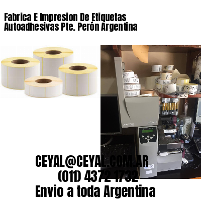 Fabrica E Impresion De Etiquetas Autoadhesivas Pte. Perón Argentina