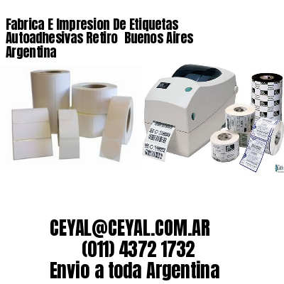 Fabrica E Impresion De Etiquetas Autoadhesivas Retiro  Buenos Aires Argentina