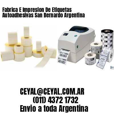 Fabrica E Impresion De Etiquetas Autoadhesivas San Bernardo Argentina