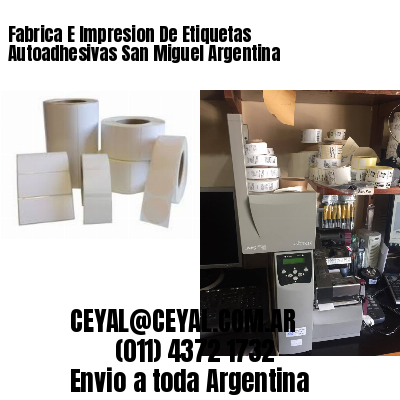 Fabrica E Impresion De Etiquetas Autoadhesivas San Miguel Argentina
