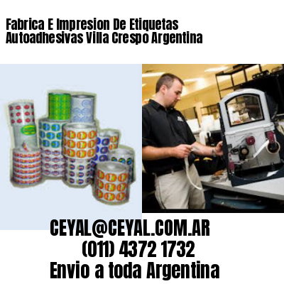 Fabrica E Impresion De Etiquetas Autoadhesivas Villa Crespo Argentina