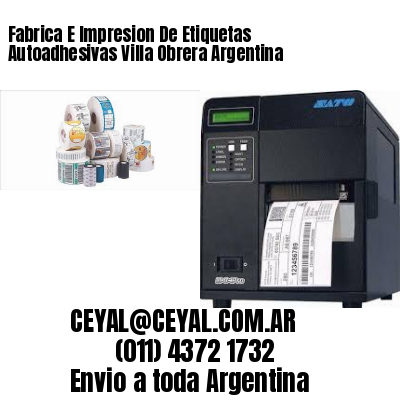Fabrica E Impresion De Etiquetas Autoadhesivas Villa Obrera Argentina