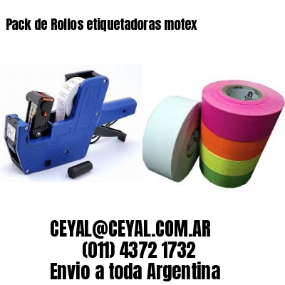 Pack de Rollos etiquetadoras motex