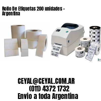Rollo De Etiquetas 200 unidades – Argentina