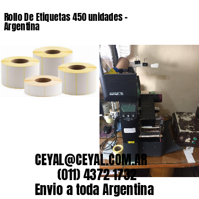 Rollo De Etiquetas 450 unidades – Argentina