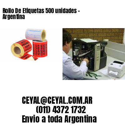 Rollo De Etiquetas 500 unidades – Argentina