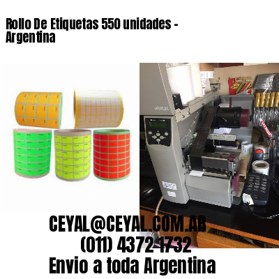 Rollo De Etiquetas 550 unidades – Argentina