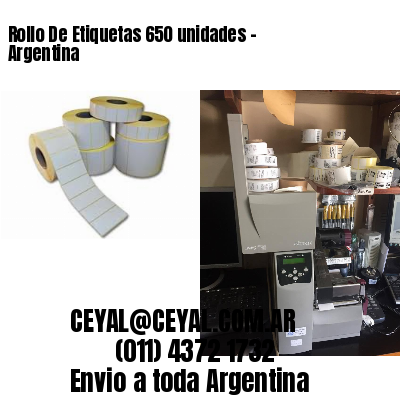 Rollo De Etiquetas 650 unidades – Argentina