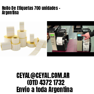 Rollo De Etiquetas 700 unidades – Argentina