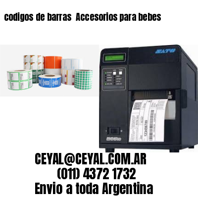 codigos de barras 	Accesorios para bebes