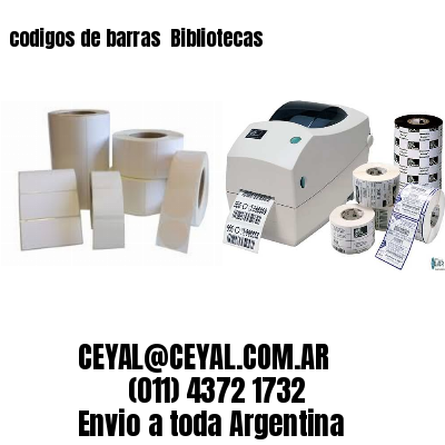 codigos de barras 	Bibliotecas