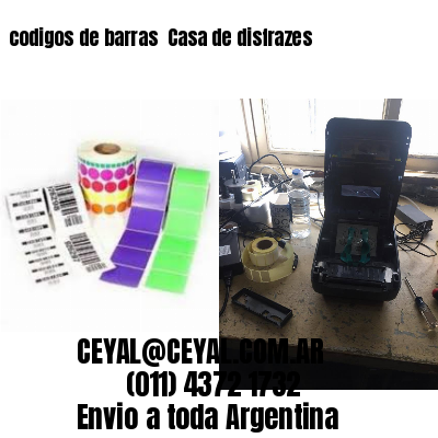 codigos de barras 	Casa de disfrazes