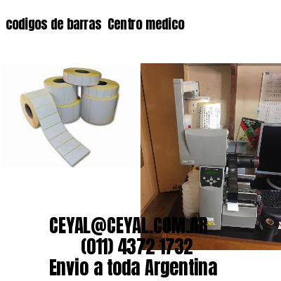 codigos de barras 	Centro medico