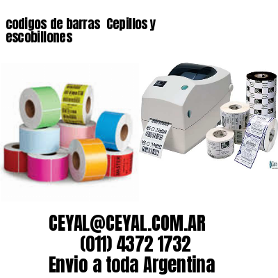 codigos de barras 	Cepillos y escobillones