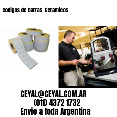 codigos de barras 	Ceramicos